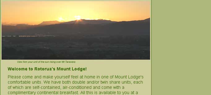 Mount Lodge Rotorua
